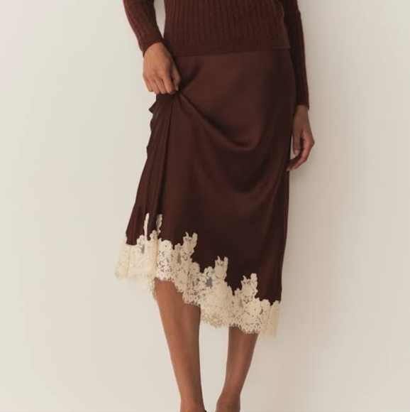 Doen Dresses & Skirts - Doen Elowen Skirt Cafe Silk Medium M